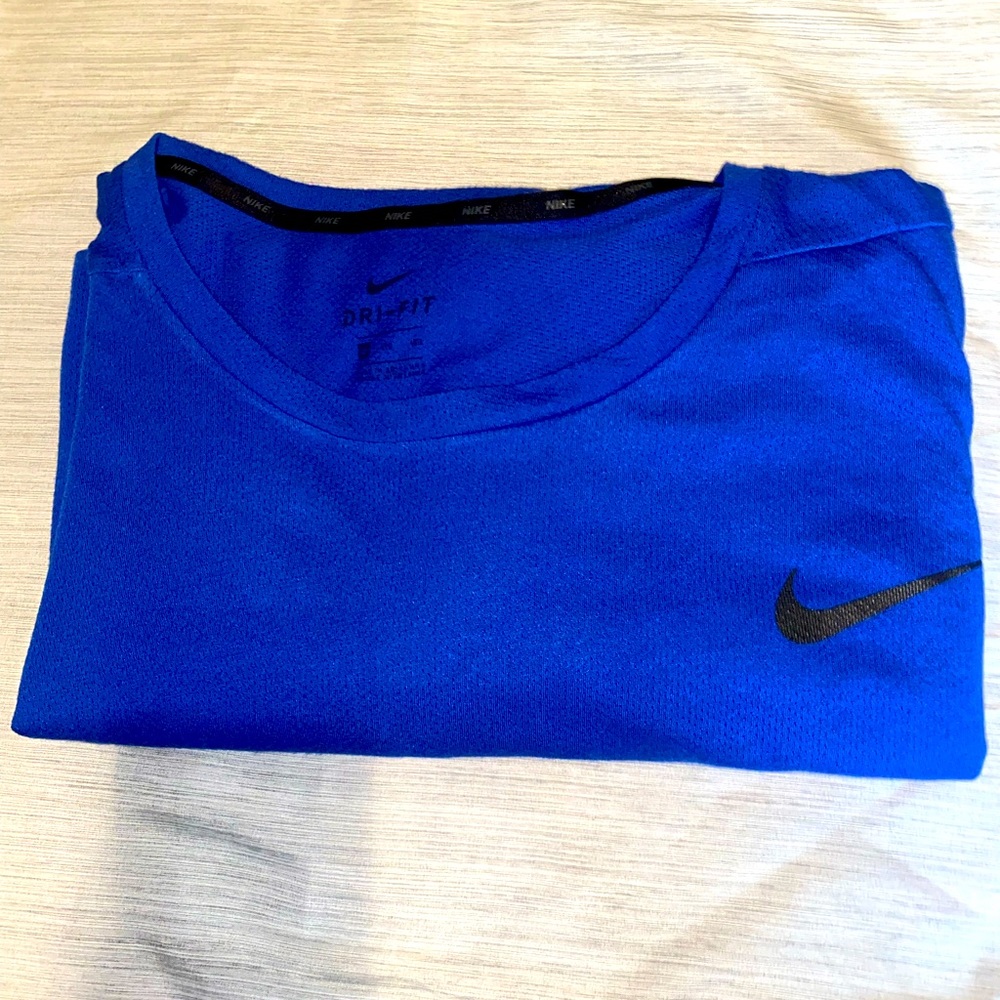 Nike Dri-FIT Blue Mesh T-Shirt 4XL
